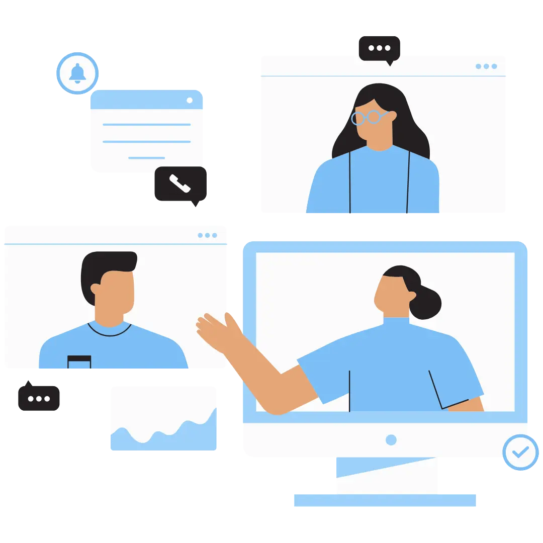 Two people making a deal that turns into a money tree symbolizing CRM-driven revenue growth.